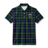 McKenzie Modern Tartan Crest Birdseye Mesh Polo Shirt