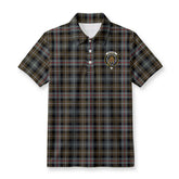 McKenzie Weathered Tartan Crest Birdseye Mesh Polo Shirt