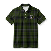 McLean Hunting Tartan Crest Birdseye Mesh Polo Shirt