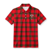McNab Modern Tartan Crest Birdseye Mesh Polo Shirt