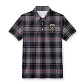 Moffat Modern Tartan Crest Birdseye Mesh Polo Shirt