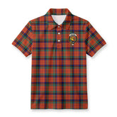 Nicolson Ancient Tartan Crest Birdseye Mesh Polo Shirt