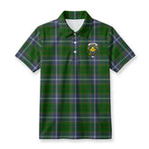 Pringle Tartan Crest Birdseye Mesh Polo Shirt