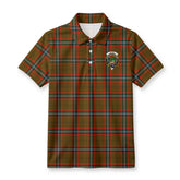 Seton Hunting Modern Tartan Crest Birdseye Mesh Polo Shirt
