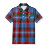 Trotter Tartan Crest Birdseye Mesh Polo Shirt