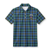 Weir Ancient Tartan Crest Birdseye Mesh Polo Shirt