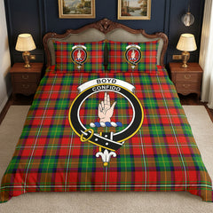 Boyd Modern Tartan Crest Bedding Set