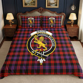 Broun Modern Tartan Crest Bedding Set