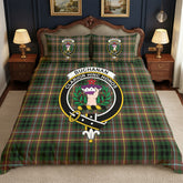 Buchanan Hunting Tartan Crest Bedding Set