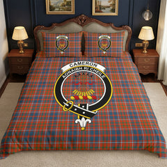 Cameron of Lochiel Ancient Tartan Crest Bedding Set