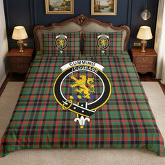 Cumming Hunting Ancient Tartan Crest Bedding Set