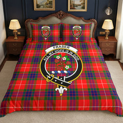 Fraser Tartan Crest Bedding Set