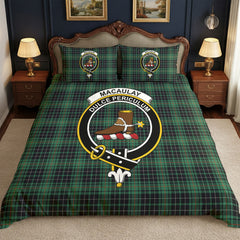 MacAulay Hunting Ancient Tartan Crest Bedding Set