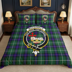 MacDonald of the Isles Hunting Modern Tartan Crest Bedding Set