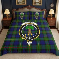 MacEwan Modern Tartan Crest Bedding Set