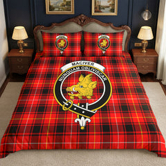 MacIver Modern Tartan Crest Bedding Set