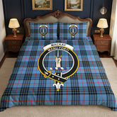 MacKay Blue Tartan Crest Bedding Set