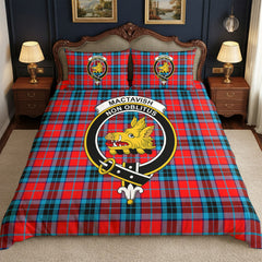 MacTavish Modern Tartan Crest Bedding Set
