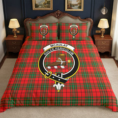 McAulay Modern Tartan Crest Bedding Set