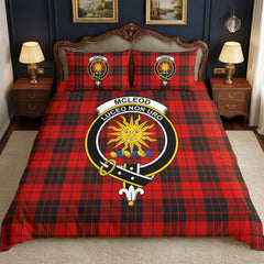 McLeod of Raasay Tartan Crest Bedding Set