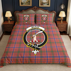 McRae Ancient Tartan Crest Bedding Set