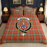 Morrison Red Ancient Tartan Crest Bedding Set