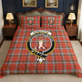 Robertson Weathered Tartan Crest Bedding Set