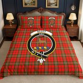 Scott Modern Tartan Crest Bedding Set