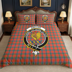 Sinclair Ancient Tartan Crest Bedding Set