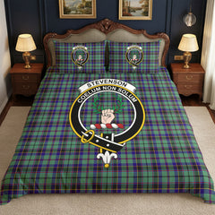 Stevenson Tartan Crest Bedding Set