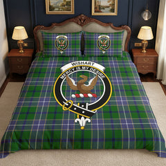Wishart Hunting Tartan Crest Bedding Set