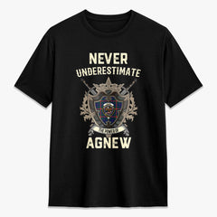 Agnew Modern Tartan Crest 2D T-shirt - Never Underestimate Style