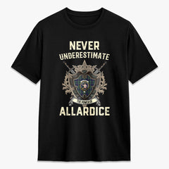 Allardice Tartan Crest 2D T-shirt - Never Underestimate Style
