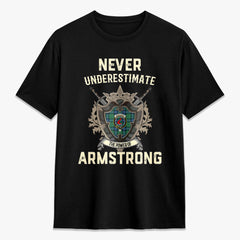 Armstrong Ancient Tartan Crest 2D T-shirt - Never Underestimate Style
