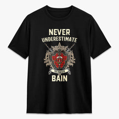 Bain Tartan Crest 2D T-shirt - Never Underestimate Style