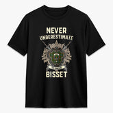 Bisset Tartan Crest 2D T-shirt - Never Underestimate Style