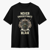 Blair Dress Tartan Crest 2D T-shirt - Never Underestimate Style