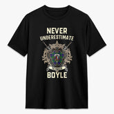 Boyle Tartan Crest 2D T-shirt - Never Underestimate Style