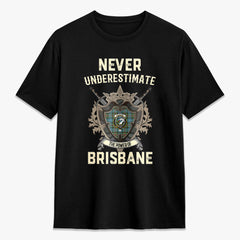 Brisbane Tartan Crest 2D T-shirt - Never Underestimate Style