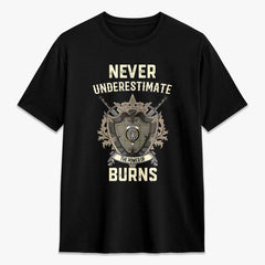 Burns Check Tartan Crest 2D T-shirt - Never Underestimate Style