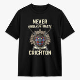 Crichton Tartan Crest 2D T-shirt - Never Underestimate Style