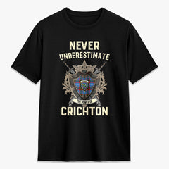 Crichton Tartan Crest 2D T-shirt - Never Underestimate Style