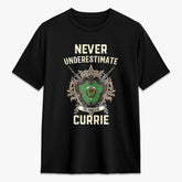Currie Tartan Crest 2D T-shirt - Never Underestimate Style