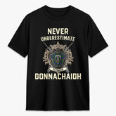 Donnachaidh Tartan Crest 2D T-shirt - Never Underestimate Style