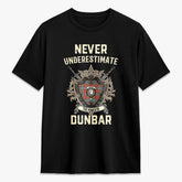 Dunbar Ancient Tartan Crest 2D T-shirt - Never Underestimate Style