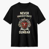Dunbar Modern Tartan Crest 2D T-shirt - Never Underestimate Style