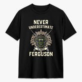 Ferguson Tartan Crest 2D T-shirt - Never Underestimate Style