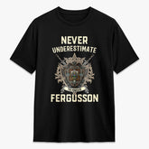 Fergusson Weathered Tartan Crest 2D T-shirt - Never Underestimate Style