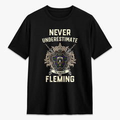 Fleming Tartan Crest 2D T-shirt - Never Underestimate Style