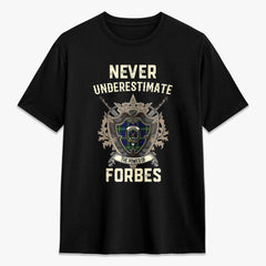 Forbes Modern Tartan Crest 2D T-shirt - Never Underestimate Style